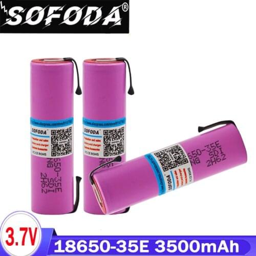 100% Original 35E 3.7v 3500mah 18650 Lithium Rechargeable Battery For power tool Welding Nickel Sheet batteries pack