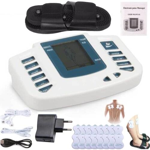 Electric Body Tens Muscle Massager Slimming Pad Acupuncture Therapy Foot Neck Back Relaxing Health Care Massage Machine Device