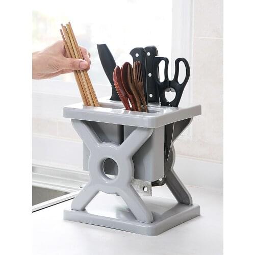 Multi-Function Kitchen Tool Storage Rack Plastic Chopsticks Kitchen Knife Holder Household Chopsticks Spoon Storage Rack