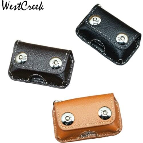 Retro Genuine Cow Leather Mens Car Key Holder 2020 New Keys Wallet Magnetic Snap Key Case Housekeeper Men Keychain High Quality