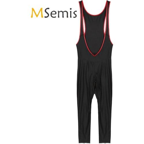 Mens Cycling Bib Pants Breathable Sleeveless Bodysuit Open Front Mesh Patchwork Riding Bicycle Tights Fitness Costume
