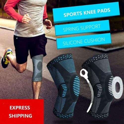 Knee Brace Compression Sleeve Non-Slip Running Hiking Soccer Basketball Meniscus Tear Arthritis Single Wrap Kneepads Knee Pads