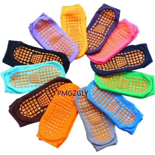 New kids socks Baby Children Polyester Cotton Anti Skid Socks Trampoline Socks Adult Comfortable Wear Non Slip Sports Socks