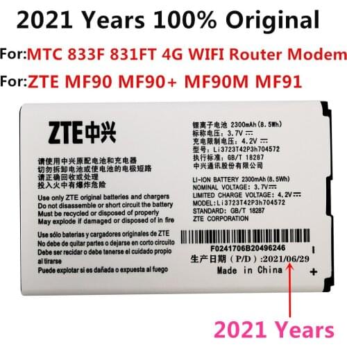 3.7V 2300mAh Li3723T42P3h704572 For ZTE MF90 MF90+ MF90M MF91 Battery