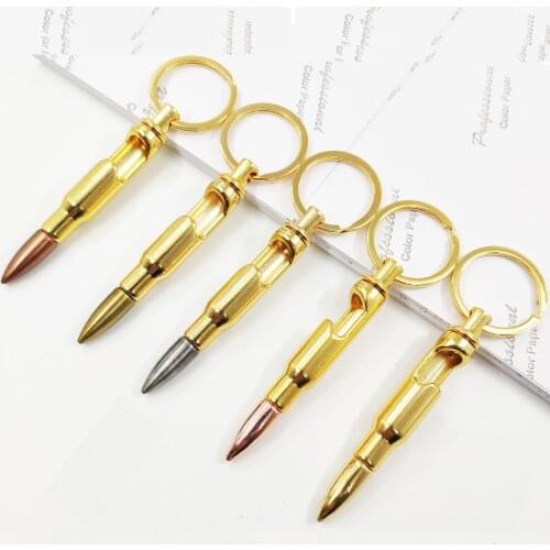 Bullet Bottle Opener Keychain Multifunctional Bottle Opener Keychain Creative Beer Advertising Promotional Gifts