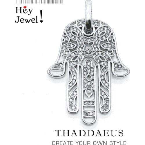 Pendant Hand of Fatima,2019 Fashion Love Jewelry Europe 925 Sterling Silver Bijoux Protection Accessorie Gift For Woman Men