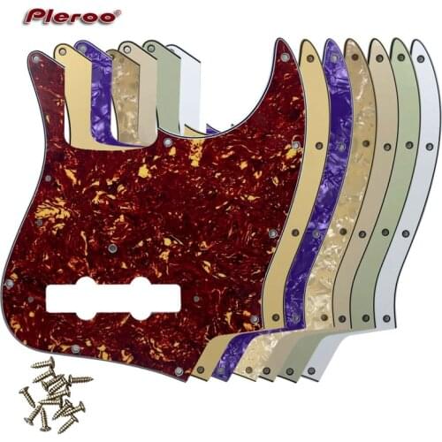 Pleroo Custom Parts - For US FD Vintage '74 Jazz Bass Guitar Pickguard Scratch Plate, Multi color Choice
