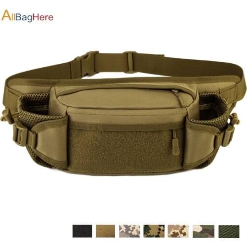 Multifunction High Capacity Tactical Military Sport Waist Bag Waterproof Hiking Running Bag Fanny Pack Mobile Phone Coin Purse
