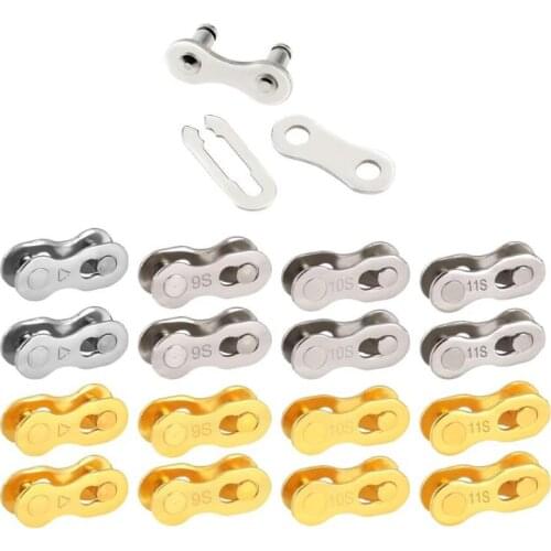 Durable Chain Link Connector Joints Classic Delicate Chain Link Lock Set MTB Road Bike Connector for Quick Master Link Join