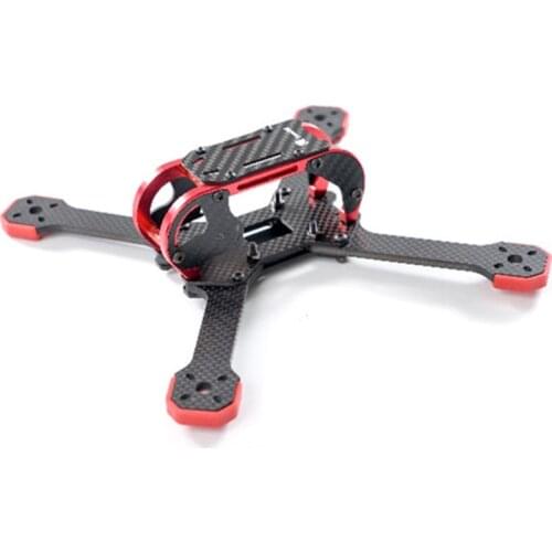 Transtec Fatty 218 3K 4mm Carbon Fiber Drone Frame Kit 218mm Quadcopter Frame Kit w/ 7075 Metal Piece for FPV RC Frame Drone DIY