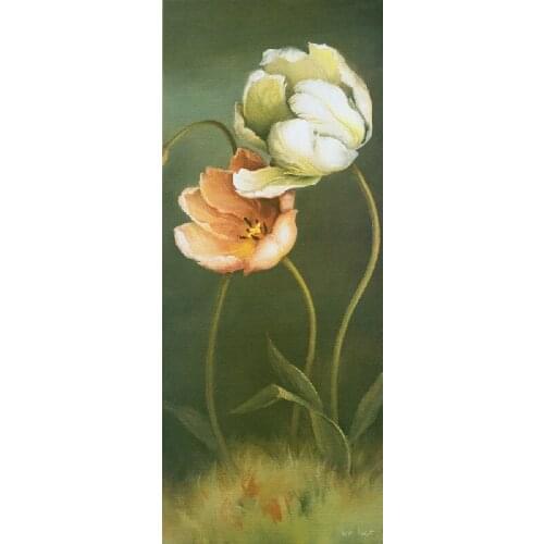 Realistic flowers oil painting painted quality painting picture print for home wall decor supply modern canvas art