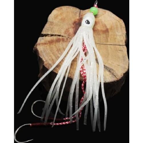 Fishing Lure 1pcs 3g Cast Jigs Assist Octopus Double Hook Luminous Wobbler Bait Jigging Lures for Fishing Accessories Sea goods