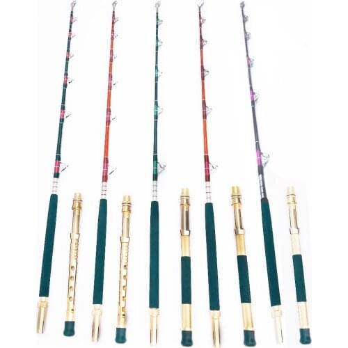 1.8m Deep Sea Saltwater Heavy Boat Trolling Fishing Rod 80LB - 300LB Slow Jigging Feeder Big Fish Tuna Shark Pole for Drum Reel