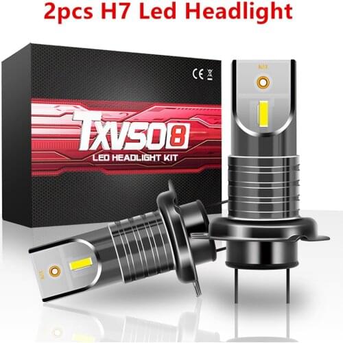 TXVSO8 H7 Led Lights for Car 6000K Headlight 110W 26000LM Universal Super Bright CSP Lamps for Automobiles Luces Led Para Auto
