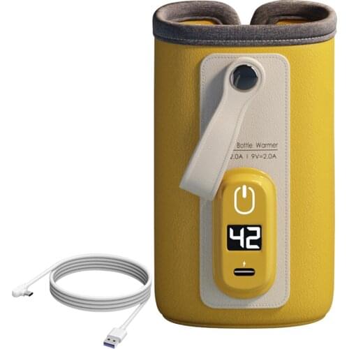 USB Milk Water Warmer Bag Baby Nursing Bottle Heater Baby Bottle Warmer USB LCD Display Travel Bottle Heater Milk Heating Keeper