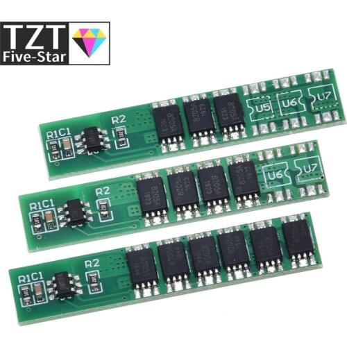 TZT 1S 7.5A 10A 15A 3.7V Li-ion 3 4 6MOS BMS PCM Battery Protection Board PCM for 18650 Lithium Lion Battery