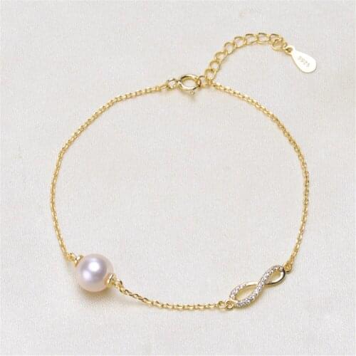 DIY pearl accessories 925 silver pearl jade bracelet empty hold fashion bracelet holder