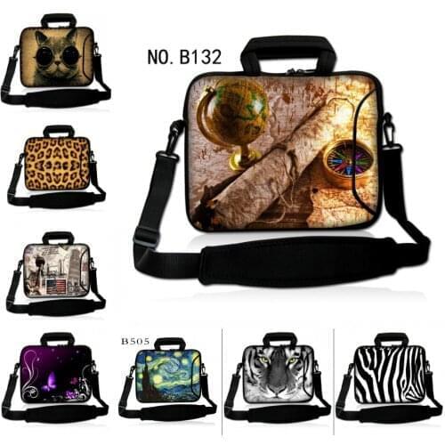 Girls Women Laptop Bag 14 15 13 12 10 17 17.3 Notebook Case 15.6 Cat Prints Capa Para Funda Portail Bolsas Computer Accessories