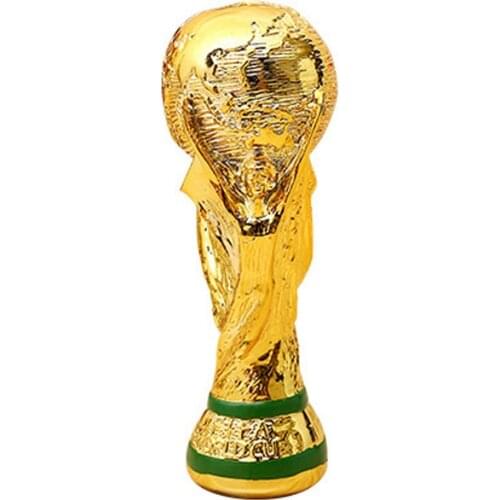 Golden Color Resin World Cup Football Champion Souvenir Mascot Toy