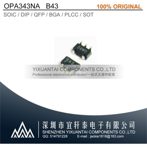 10pcs/lot 50pcs/lot 100pcs/lot Free shipping 100% original OPA343NA OPA343 B43 SOT23-5