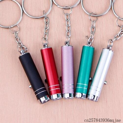 100 Pcs Pocket Pen Flashlights Keychain Mini Pen Lights LED Torch Working Light UV Flashlight Keychain for Working Camping