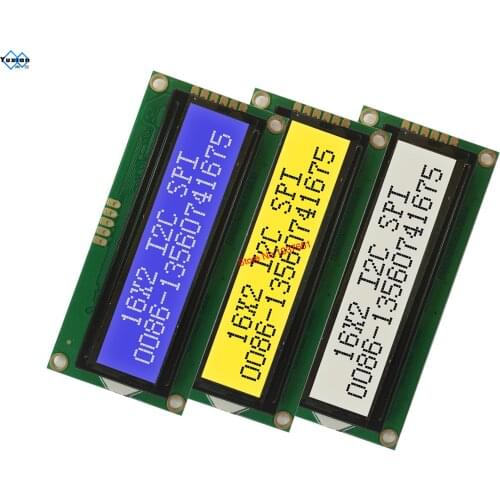 1602 I2C IIC SPI lcd display module plastic blue green white 5v