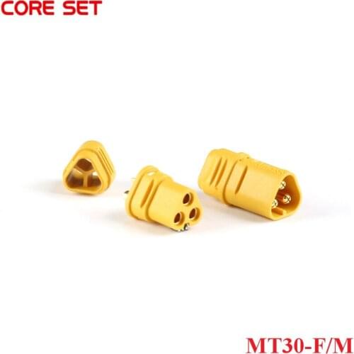 2 Pcs / 1 pair Amass MT30-F/M Connector Plug Female And Male Gold Plated For RC Lipo Battery Parts Quadcopter Multicopter MT30