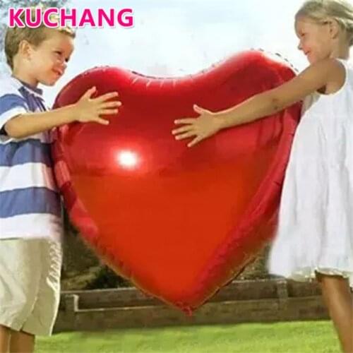 75cm Heart Shape Aluminum Inflatable Foil Balloons for Birthday Party Valentines Day Helium Balloons Globos Wedding Decorations