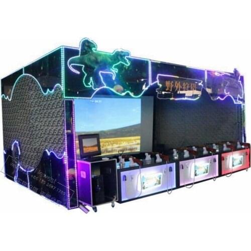 Guangzhou China Factory Cheap Amusement Park Device Equipment Arcade Video Games VR Hunting Simulator Gun Shooting Game Machine