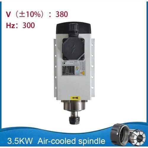 DIY Parts CNC Router Spindle 93*82-3.5kw 300Hz 18000rpm CNC Air Cooled Engraving Spindle