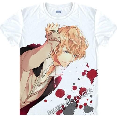 DIABOLIK LOVERS T-shirts kawaii Japanese Anime t-shirt Manga Shirt Komori Yui Sakamaki Ayato Cosplay shirts 44882624761 tee 73