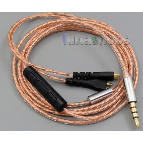 LN005550 With Mic Remote Shielding Earphone Cable For Sennheiser HD25 HD 25-1 HD25-1 II HD25-13 HD25-C