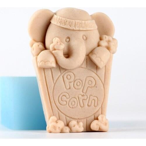 Cute Elephant Soap Molds Handmade Silicone Resin Moulds Birthday Gift Making Tool