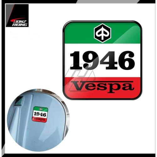 For Piaggio Vespa Sprint GTS GTV LX LT LXV PX PRIMAVERA 50 125 150 200 300 Decal Italy Flag 1946 Sticker - 3D Resin