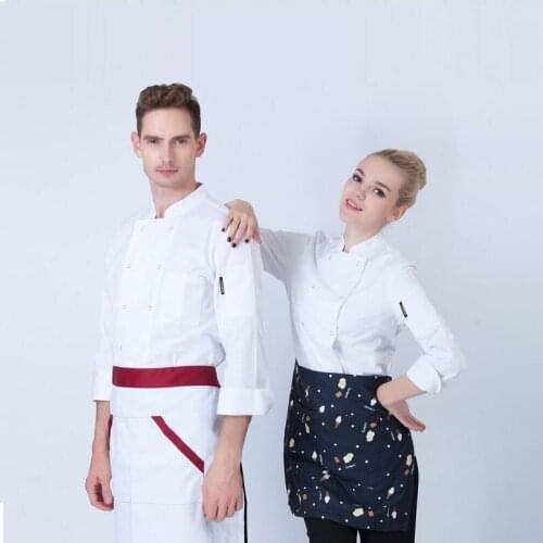 Autumn&Winter Restaurant Coffee Bar Man Woman Chef Jacket Long-sleeve Cook Suit Work Wear Classical Cook Clothes,JC03
