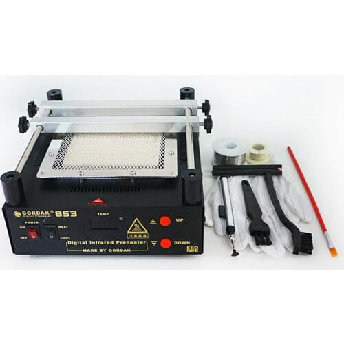 BGA Rework Solder Hot Air Heat Gun Solder Station Gordak 863 3 in 1 Electric Soldering iron IR Infrared Preheating Station