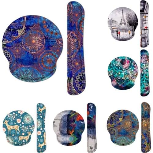 Keyboard Wrist Rest and Ergonomic Mouse Pad with Wrist Support Memory Foam Filled Non Slip Base Easy Typing