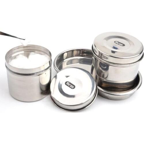 Stainless Steel Sterilized Tray Jar Pot Container Bottle Tweezers Medical Dental Surgical Cosmetic Tattoo Accesory Tools