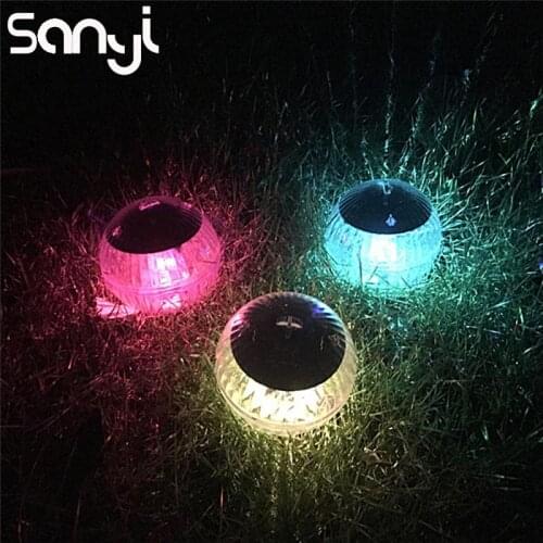 SANYI LED Light Pool Light Solar Water Drift Lamp Floating Underwater Glow Show Swimming Pool Hot Tub Spa Lamp