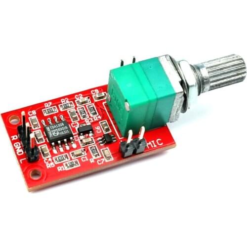 MAX9812L +TDA1308 headset microphone amplifier amplification with volume potentiometer