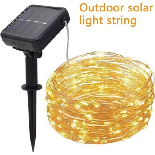 Solar String Fairy Lights 12m 100LED / 5M 50 LED Waterproof Outdoor Garland Solar Power Lamp Christmas For Garden Decoration