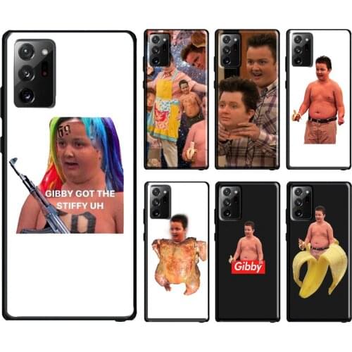 Funny Gibby Case For Samsung Galaxy S10 Plus S8 S9 S20 FE Note10 Plus Note9 Note20 S21 Ultra Cover Bag