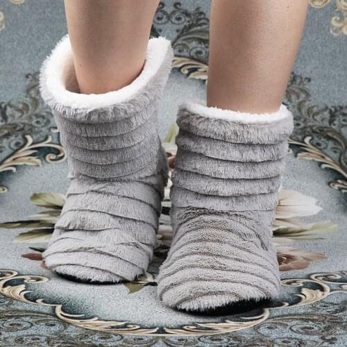 Womens slippers 2020 winter women indoor slippers butterfly knot non slip home slippers women warm plush house floor shoes