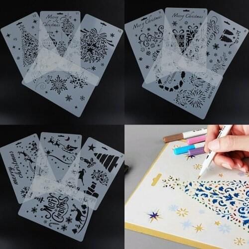 1Pcs Painting Stencils DIY Layering Stencils Painting Scrapbook Coloring Embossing Album Decorative Card Template