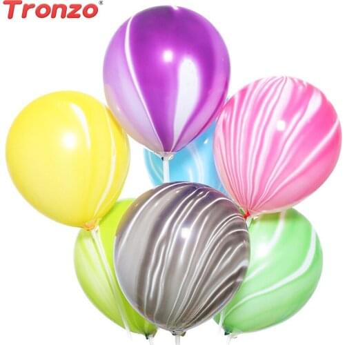Tronzo 10Pcs Rainbow Latex Balloons 10Inch Mix Color Helium Global Wedding Decoration Birthday Party Supplies
