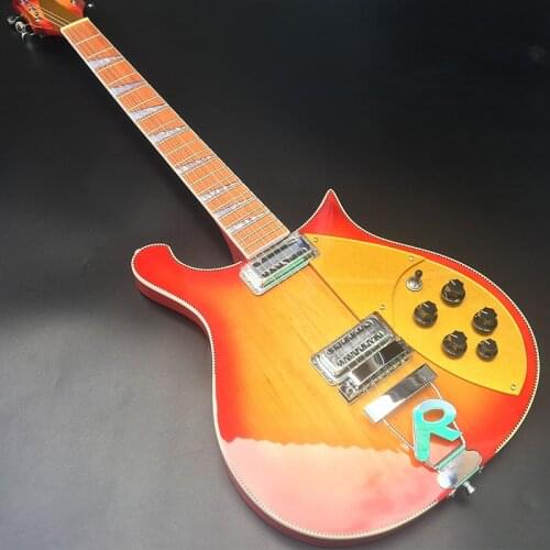 12 string 660 electric guitar, red paint R bridge, neck through the body, including freight