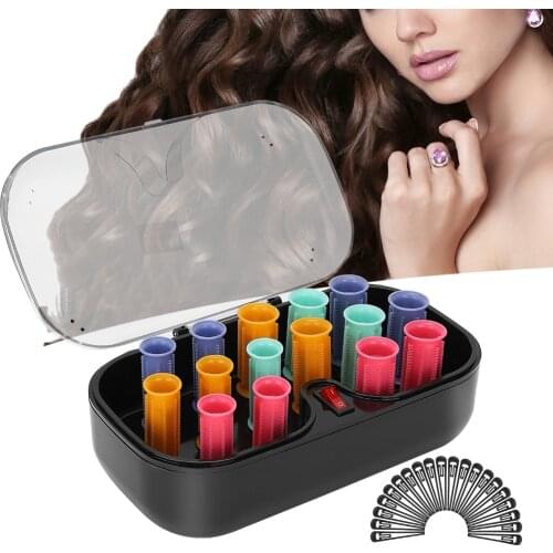 30MM 15Pcs Electric Heated Roller Ceramic Curling Roll Tube Hair Styling Tool Rollers Styling Hair Tools Profession Hairdressing