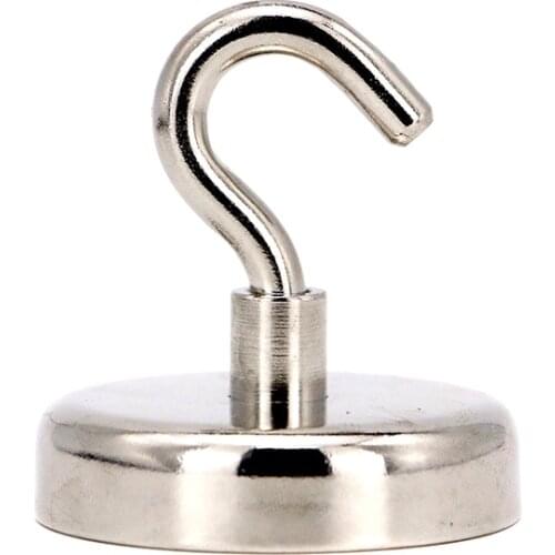 4pcs Magnetic Hooks Powerful Heavy Duty Neodymium Magnet Refrigerator Surfaces Not Scratch NdFeB Neodymium