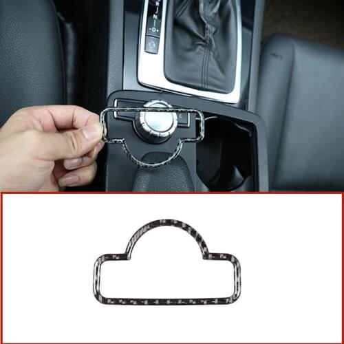 Car Center Console Multimedia Frame Trim Stickers For Mercedes Benz C Class W204 2007-2013 GLK X204 E Class W212 Car Accessories