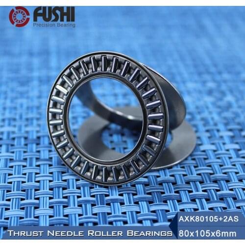 AXK80105 + 2AS Thrust Needle Roller Bearing With Two AS80105 Washers 80*105*6mm ( 5 Pcs) AXK80105 889116 NTB80105 Bearings